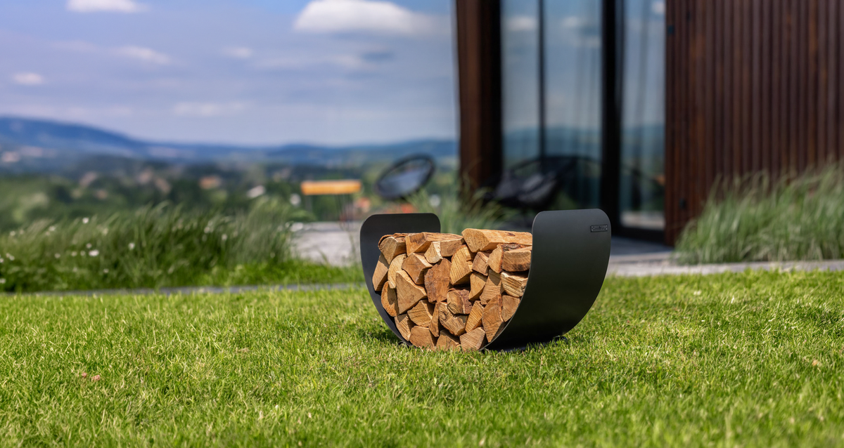 Cook King 60cm Wood Rack TURYN in an outdoor setting