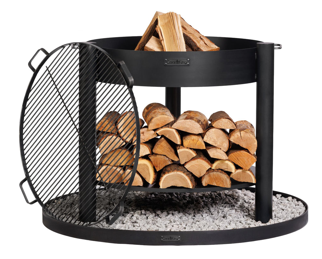 Cook King Montana Tall 60cm Fire Bowl on a white background