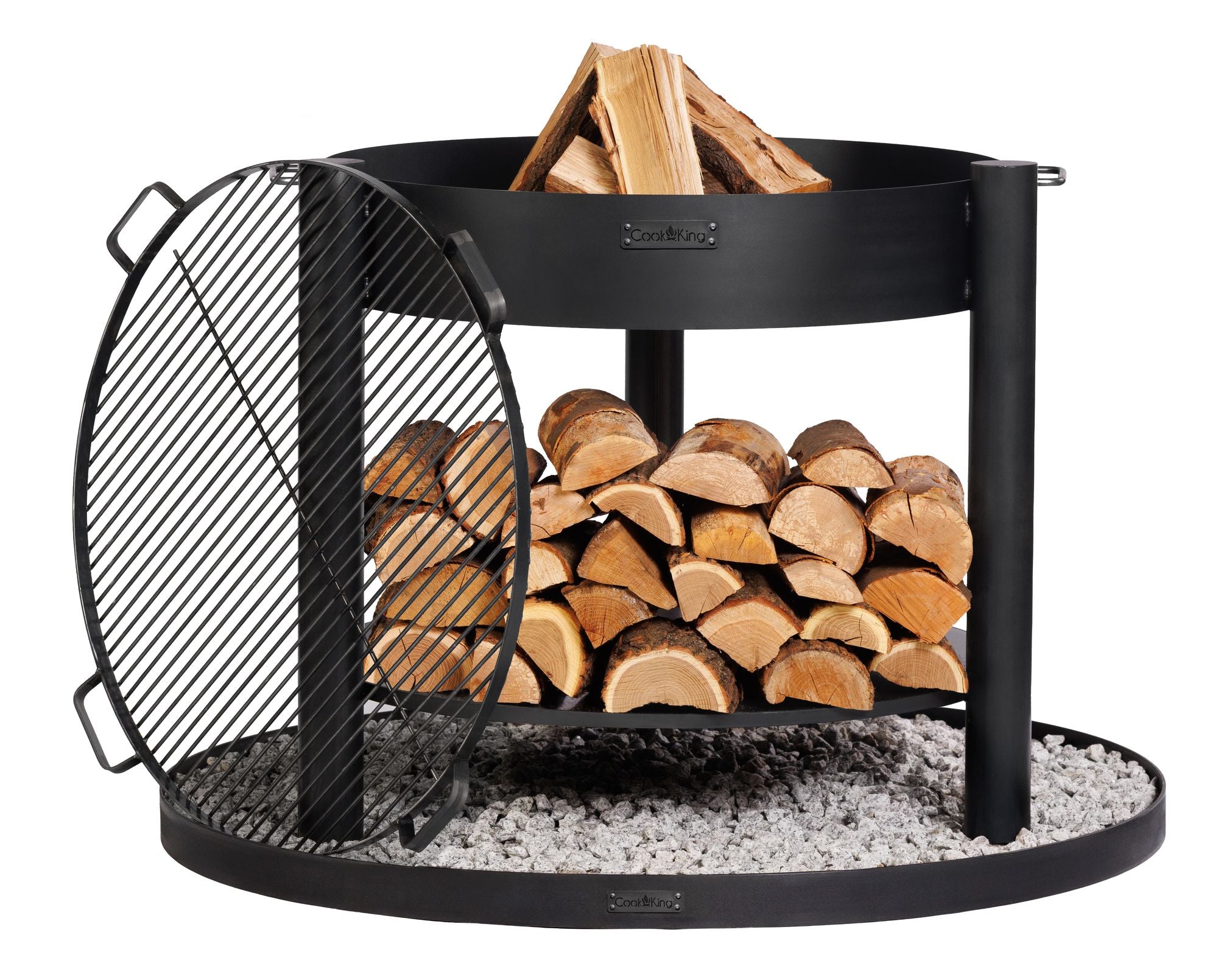 Cook King Montana Tall 60cm Fire Bowl on a white background