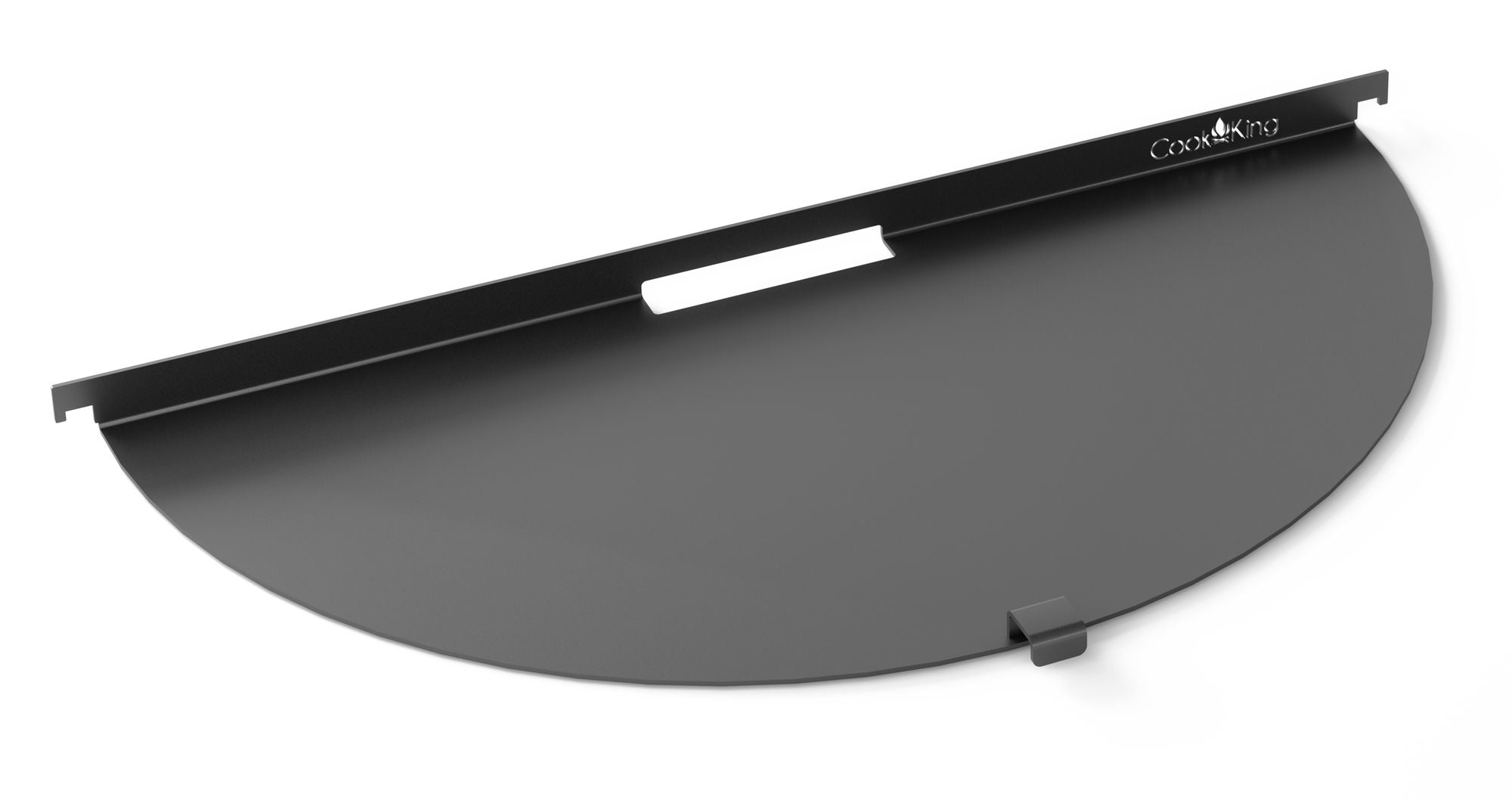 Cook King Semi-circular grill plate 58 cm for a 60 cm Fire Bowl, studio detail shot 2