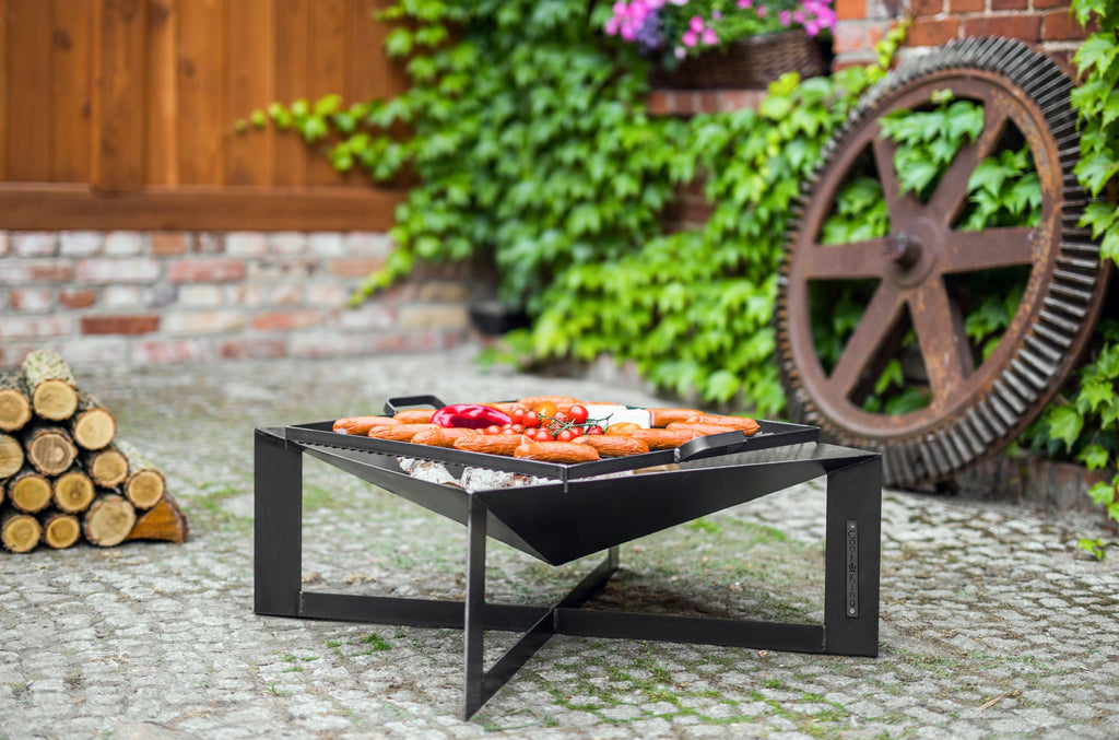 Cook King Cuba 70x70cm Fire Bowl, outdoor lifestyle shot 6