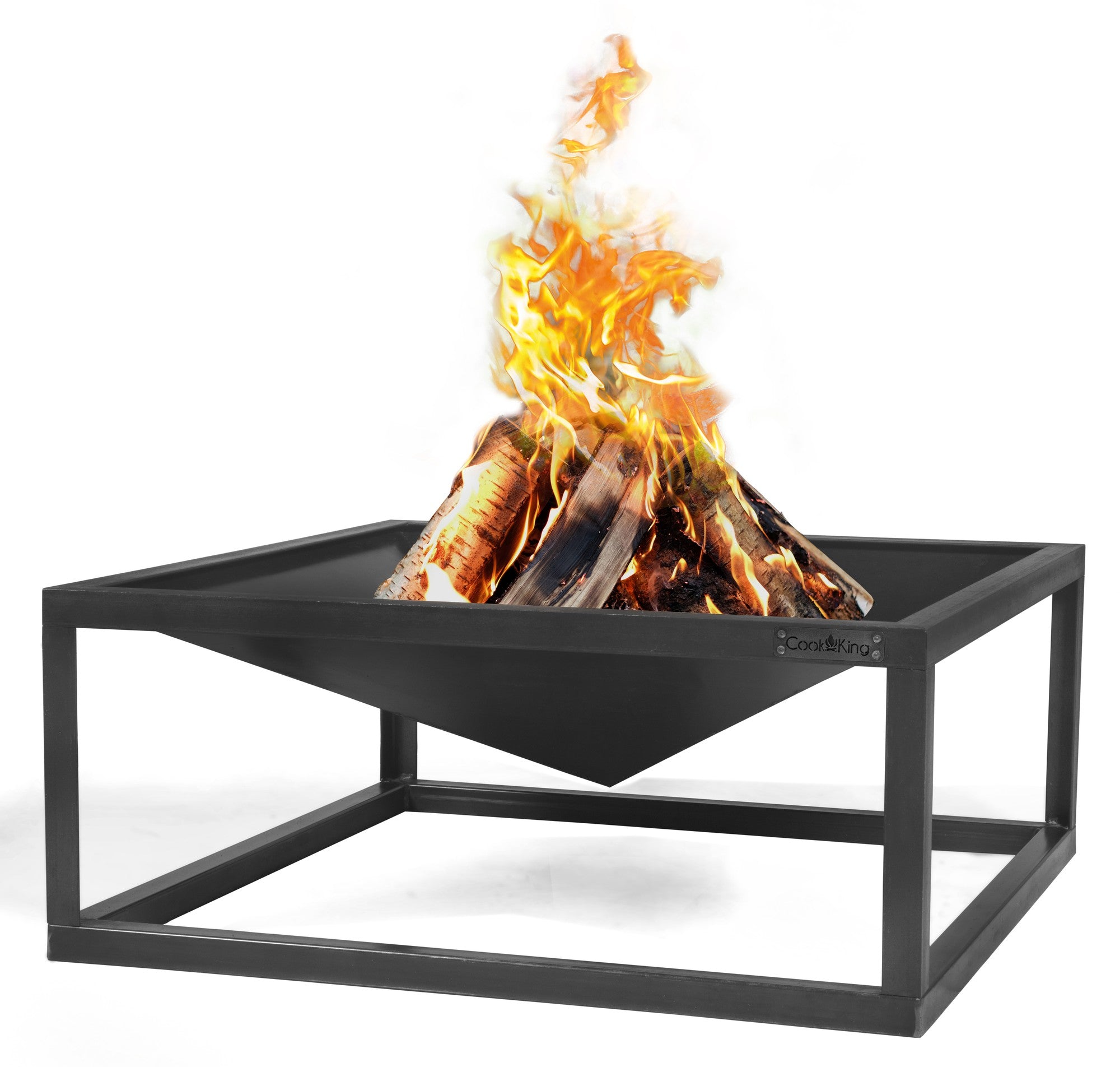 Cook King Square 70x70cm Fire Bowl, studio detail shot 5