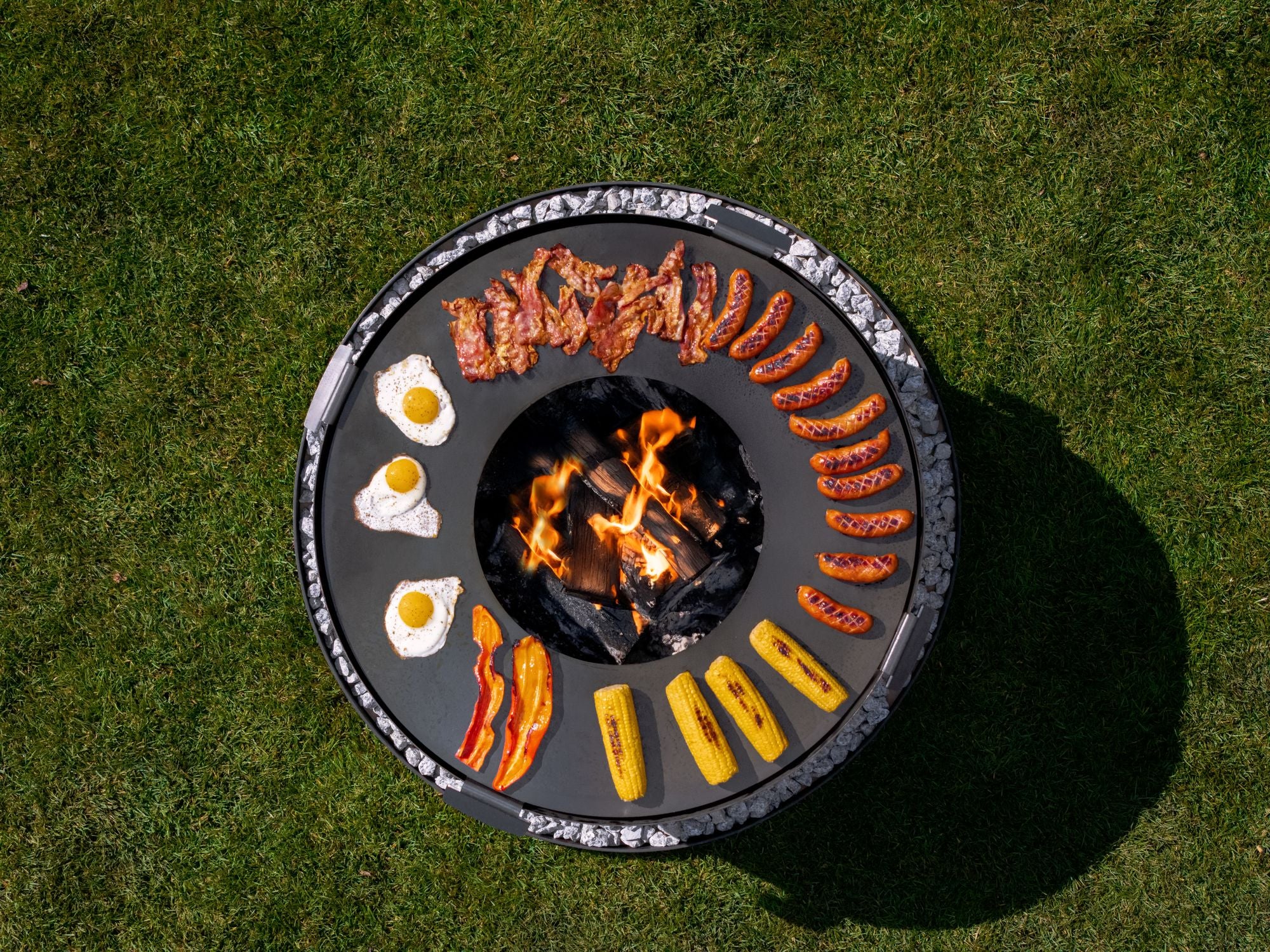 Cook King Viking XXL 60cm Fire Bowl, outdoor lifestyle shot 4