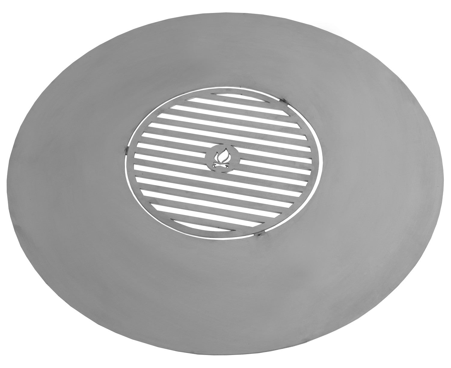 Cook King 82 cm Stainless Grill Plate for Fire Bowl, studio detail shot 2
