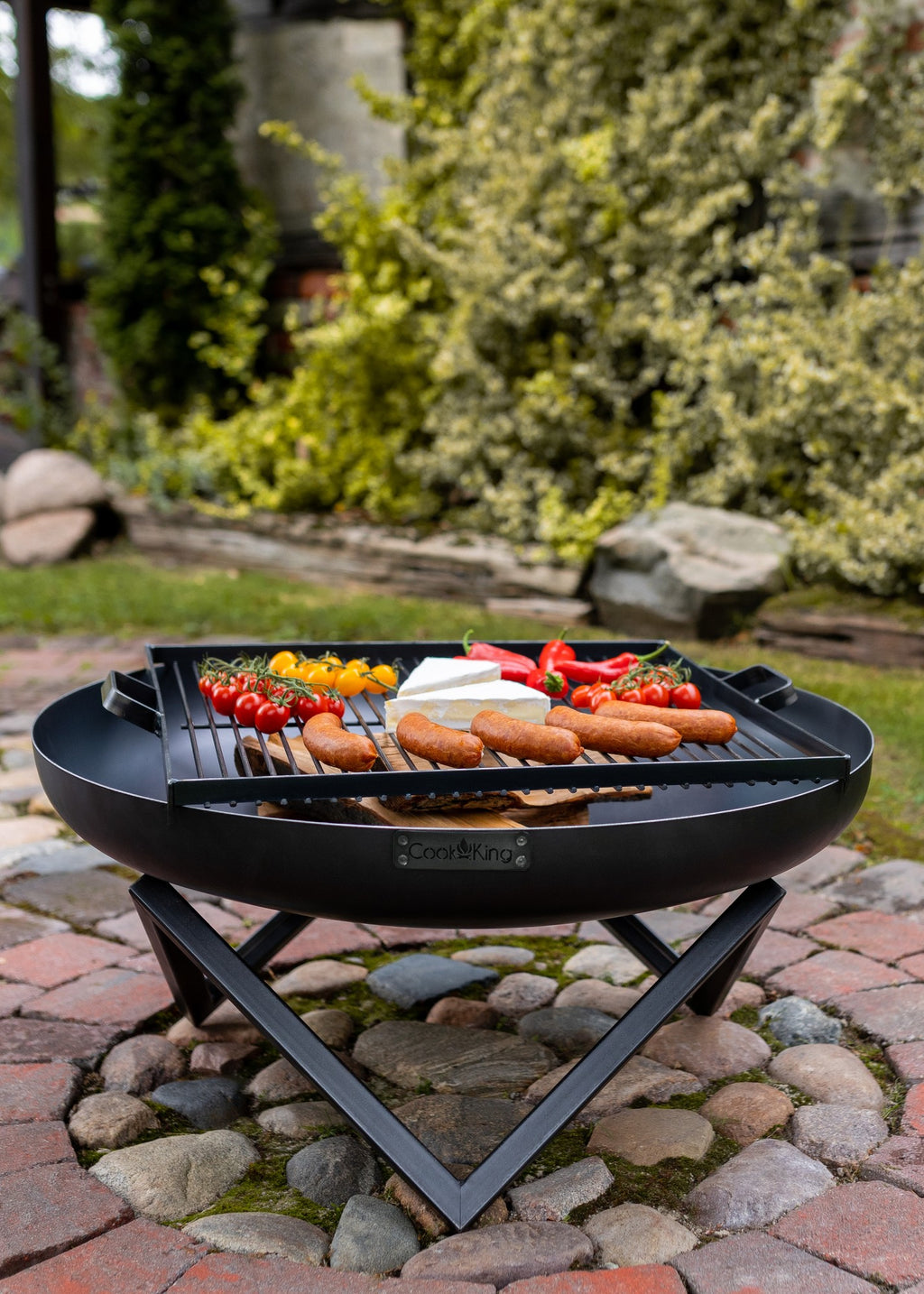 Cook King Santiago 60cm Fire Bowl, outdoor lifestyle shot 5