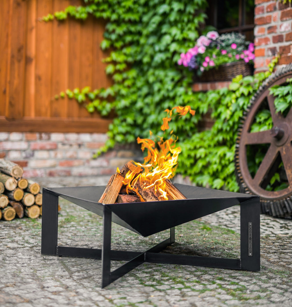 Cook King Cuba 70x70cm Fire Bowl, outdoor lifestyle shot 5