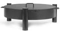 Cook King Set: HAITI 70 cm Garden Fire Bowl with 72 cm Lid on a white background