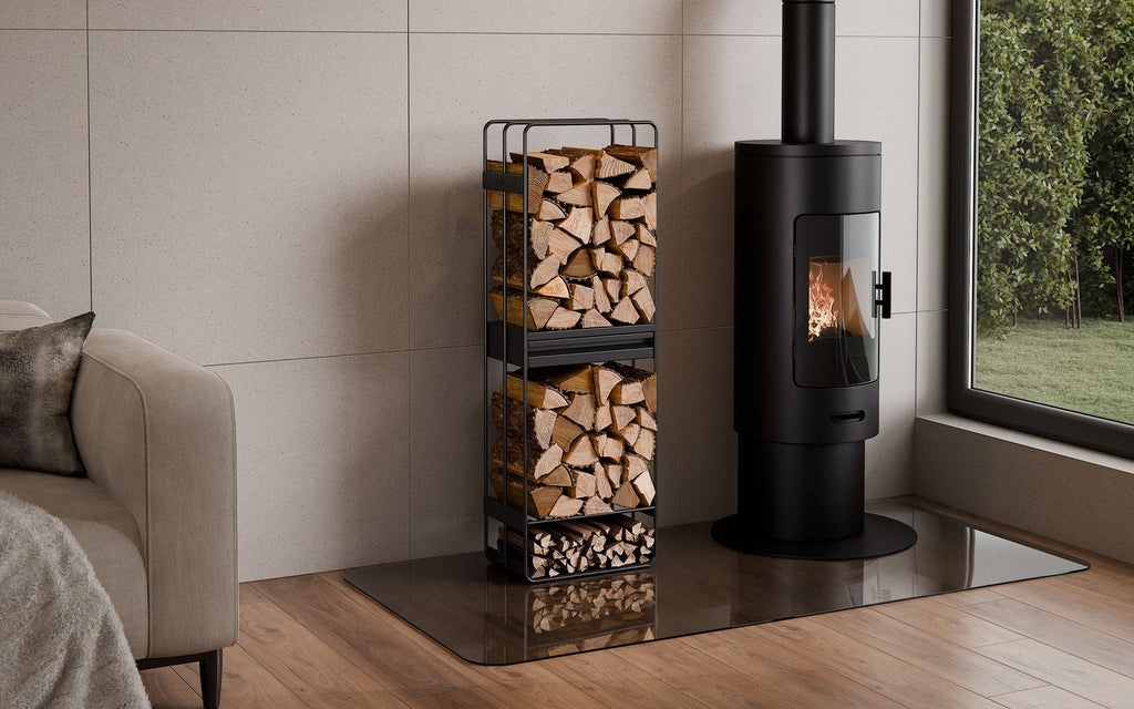 Cook King 120x40x25 cm Wood Rack LOFT, outdoor lifestyle shot 5