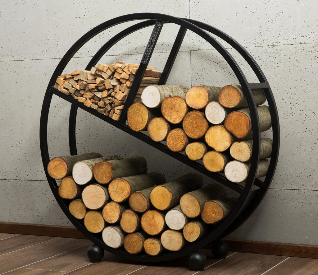 Cook King 80cm Wood Rack DIEGO in an outdoor setting