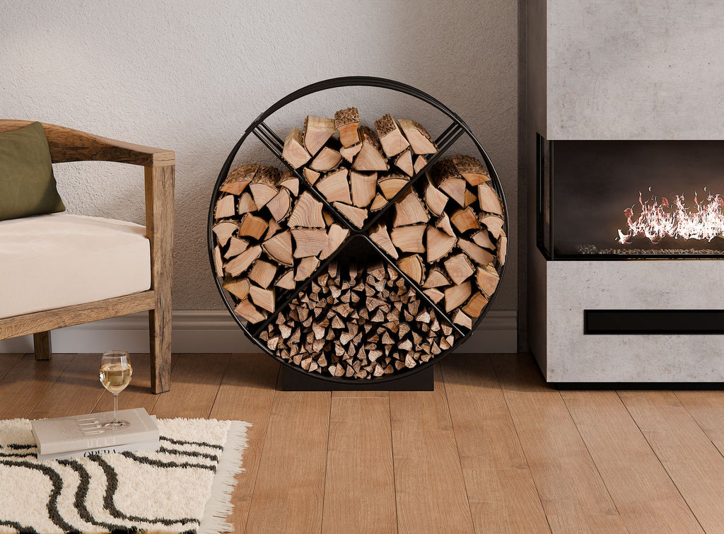 Cook King 80x25cm Wood Rack RONDO, outdoor lifestyle shot 4