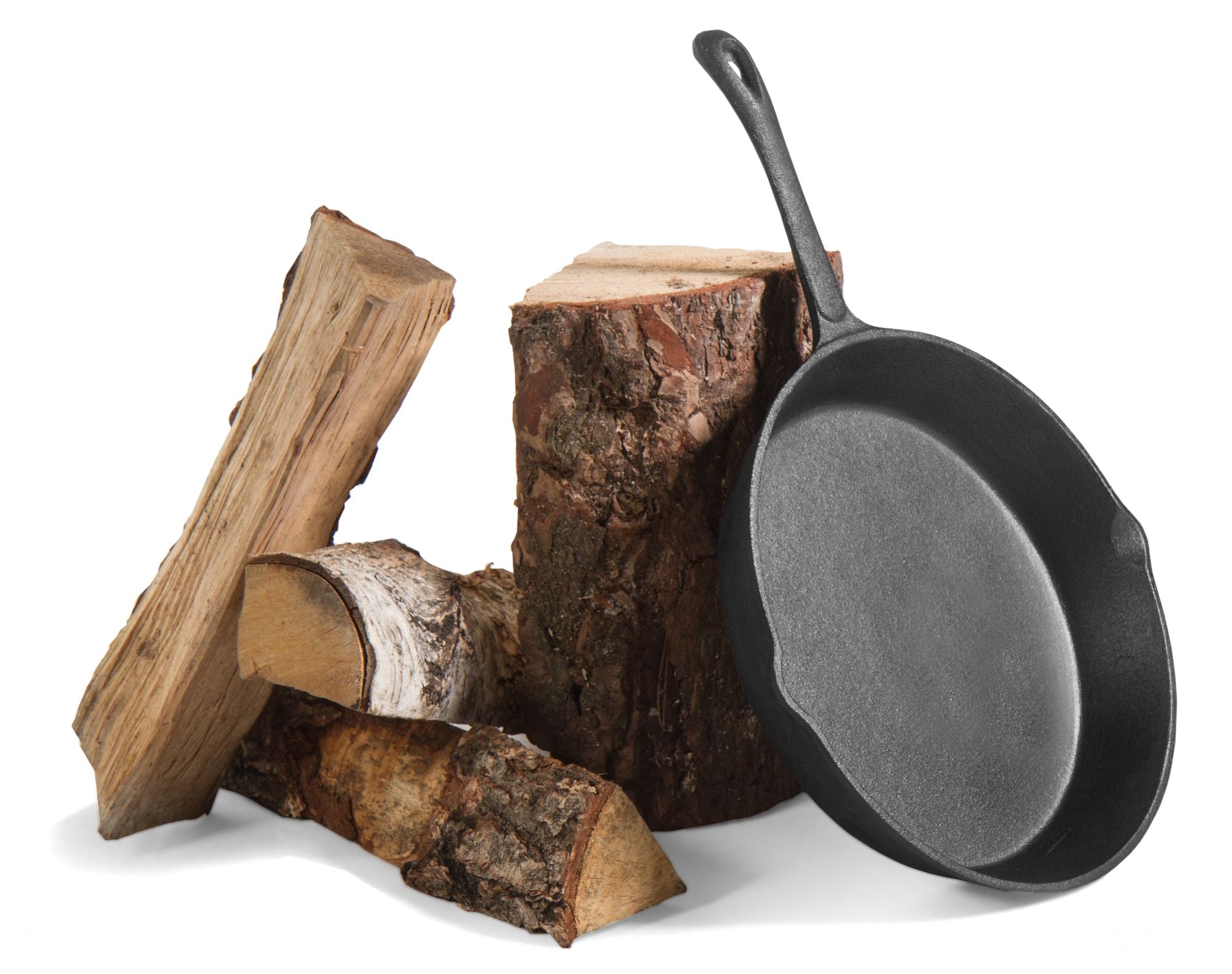 Cook King 26 cm Natural Cast-iron Pan, studio detail shot 2