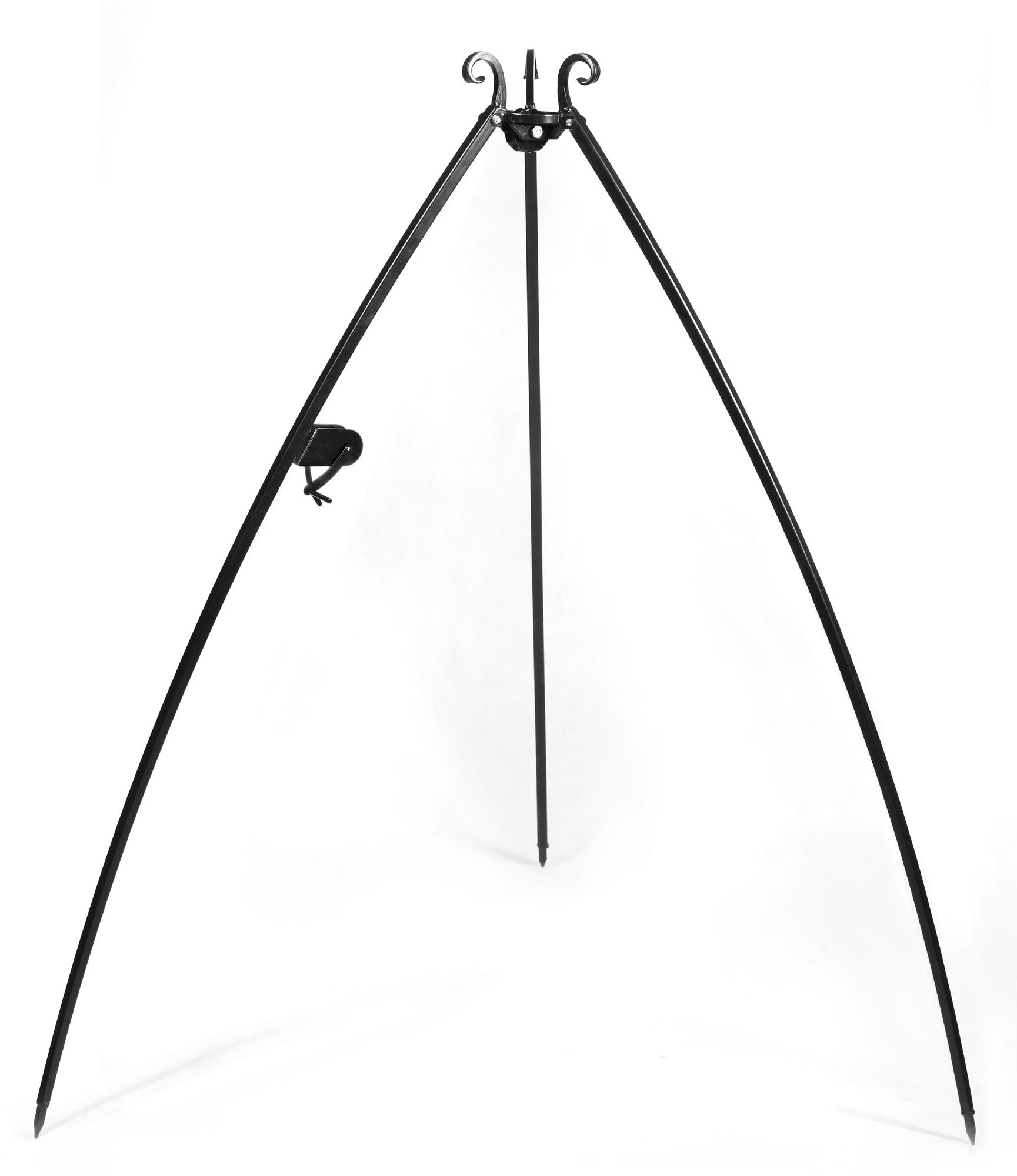 Cook King 200 cm Tripod Grill with Winch and 70 cm Stainless Steel Grate, studio detail shot 3