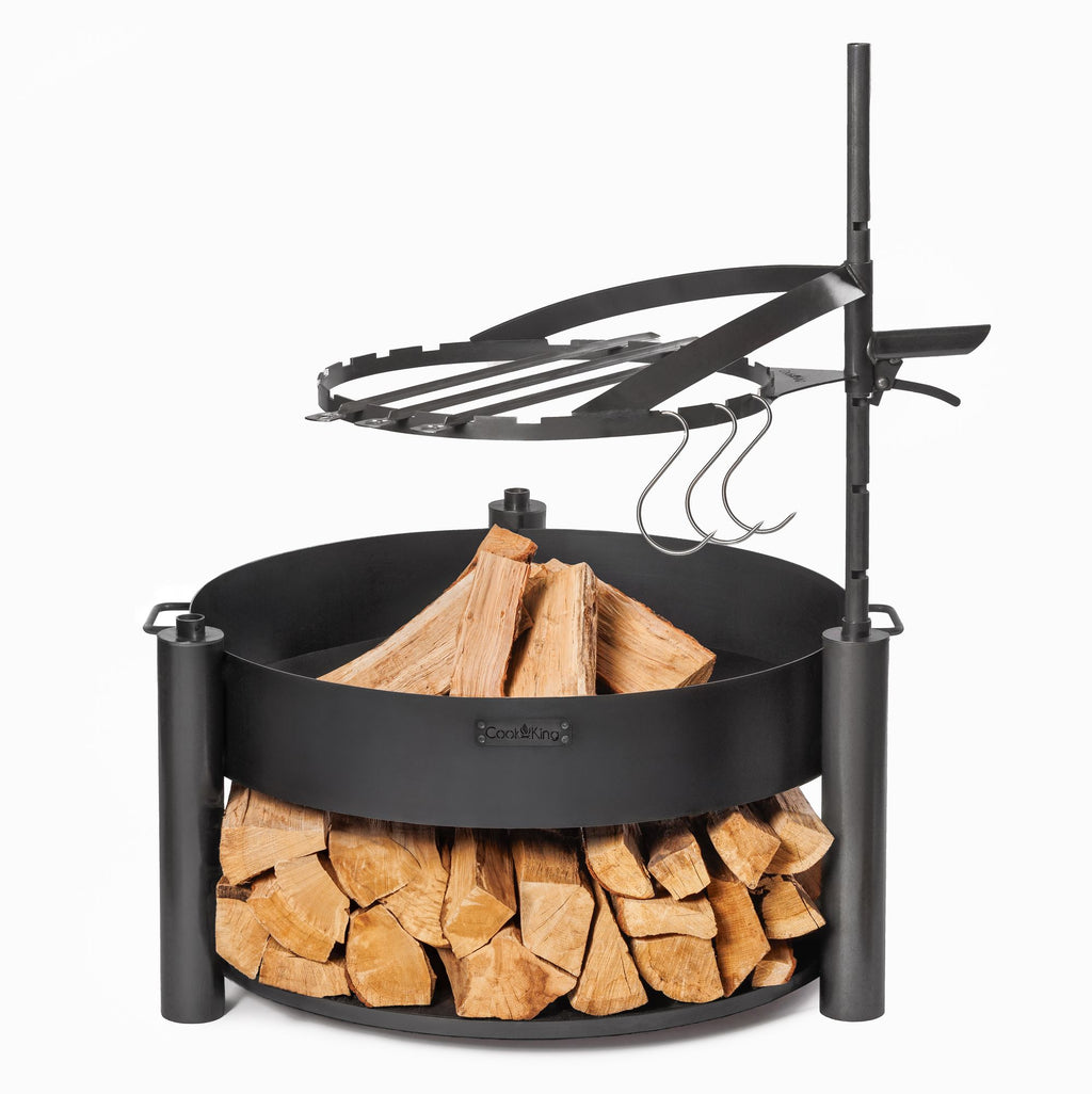 Cook King 50cm Skewer Rim with Handle for BANDITO and MONTANA X Fire Bowl, studio detail shot 5