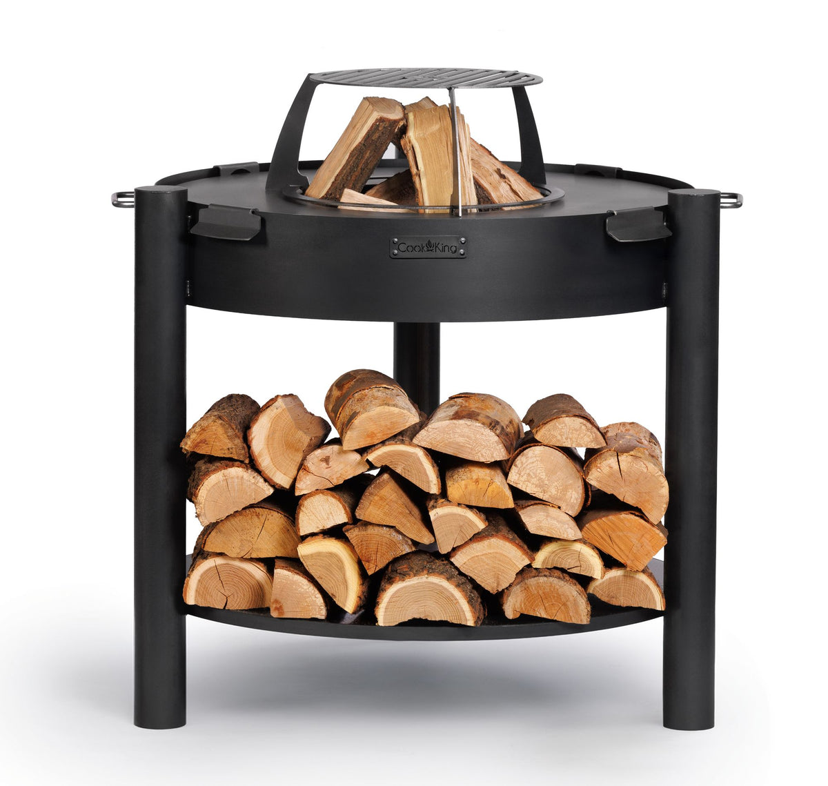 Cook King Montana Tall 80cm Fire Bowl, studio detail shot 10