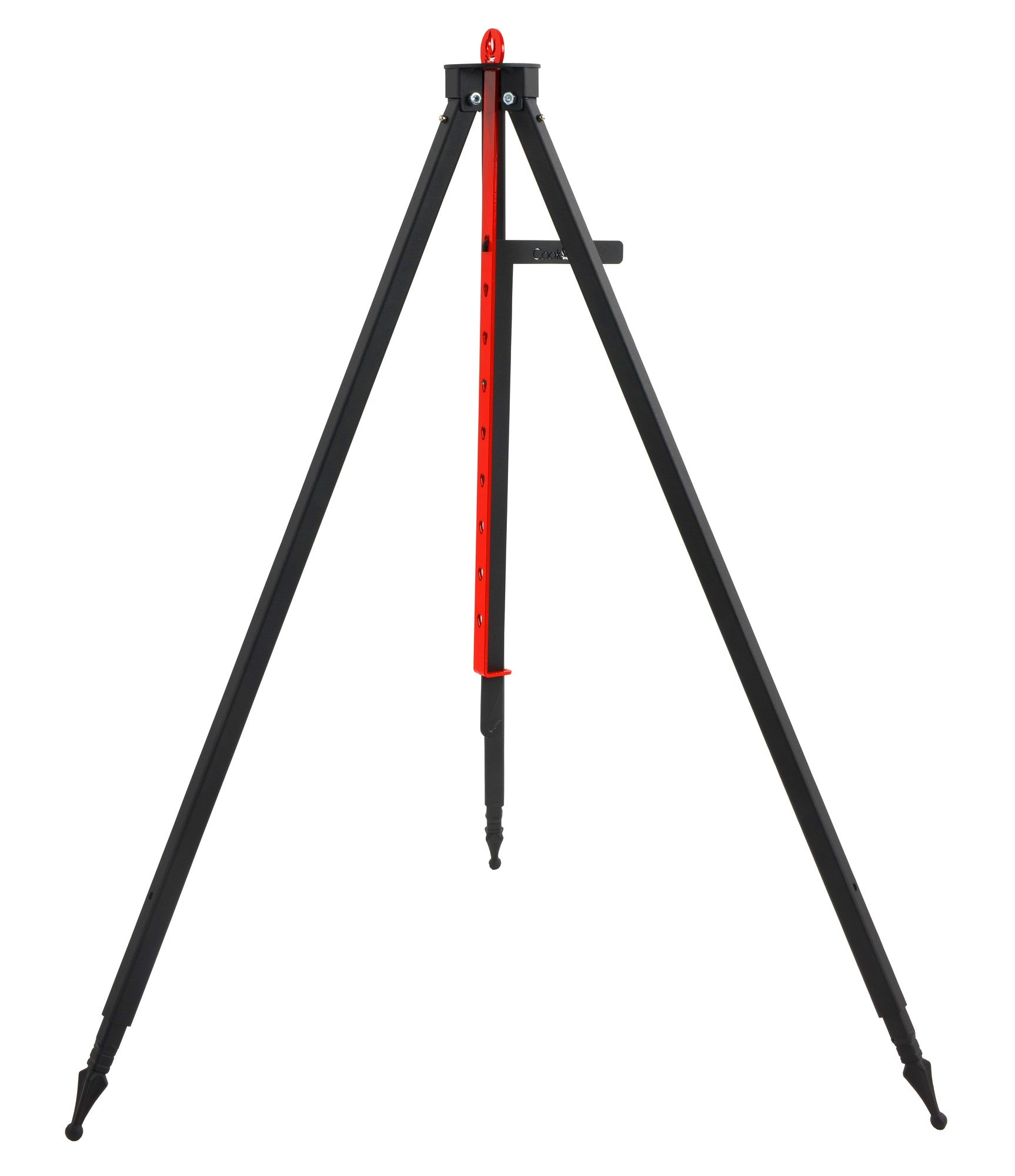 Cook King 160 cm Tripod Grill with 50cm stainless steel grate, studio detail shot 2