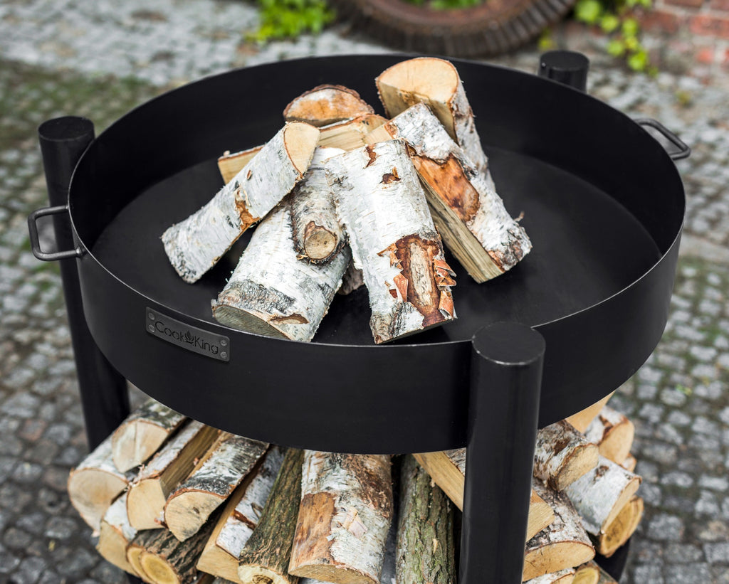 Cook King Montana Tall 60cm Fire Bowl, outdoor lifestyle shot 6