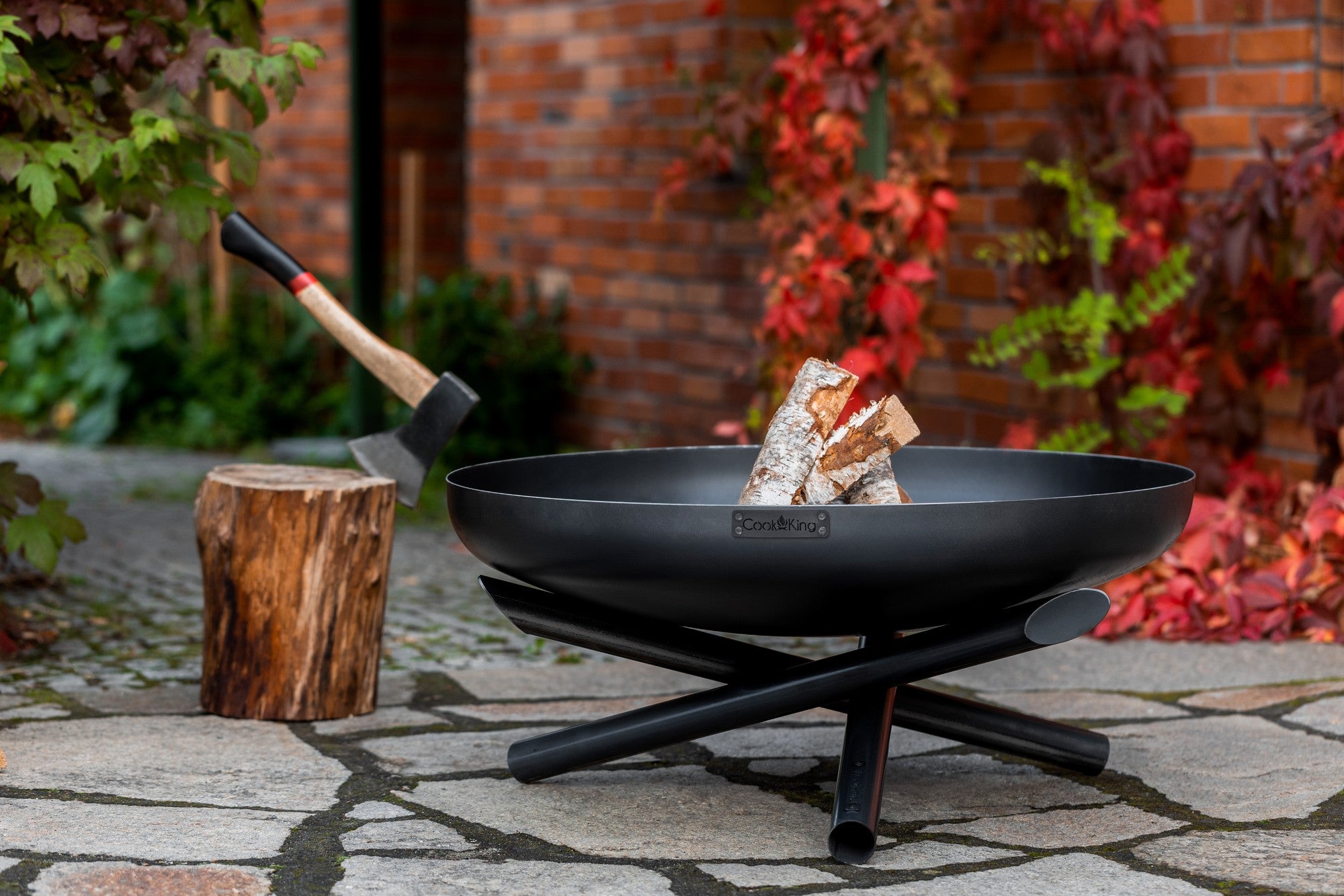 Cook King Indiana 70cm Fire Bowl, outdoor lifestyle shot 4