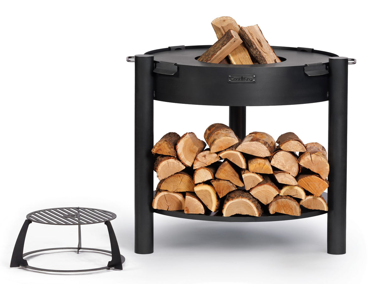 Cook King Montana Tall 80cm Fire Bowl, studio detail shot 9