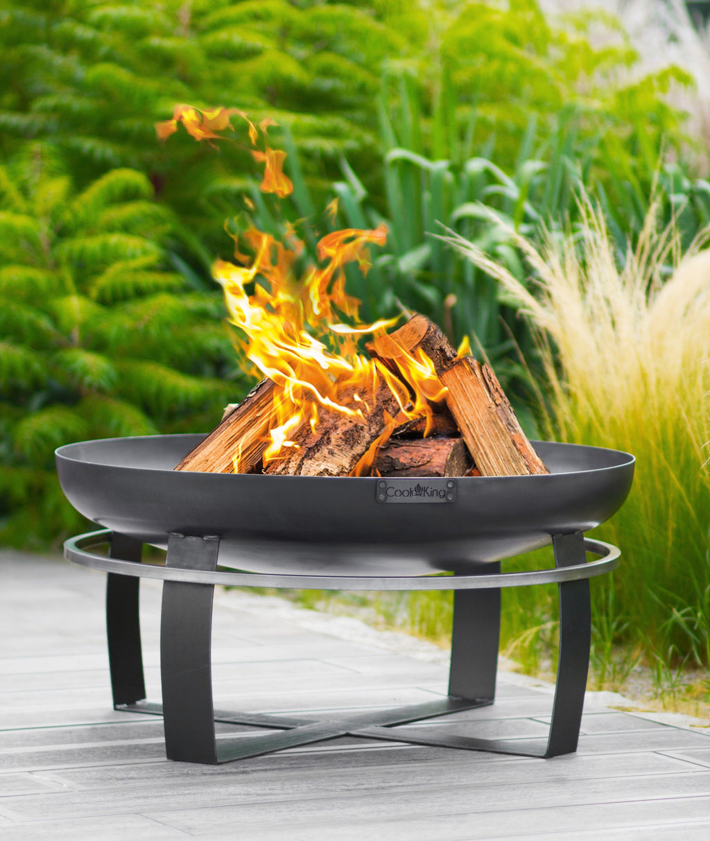 Cook King Viking 70cm Fire Bowl, outdoor lifestyle shot 7