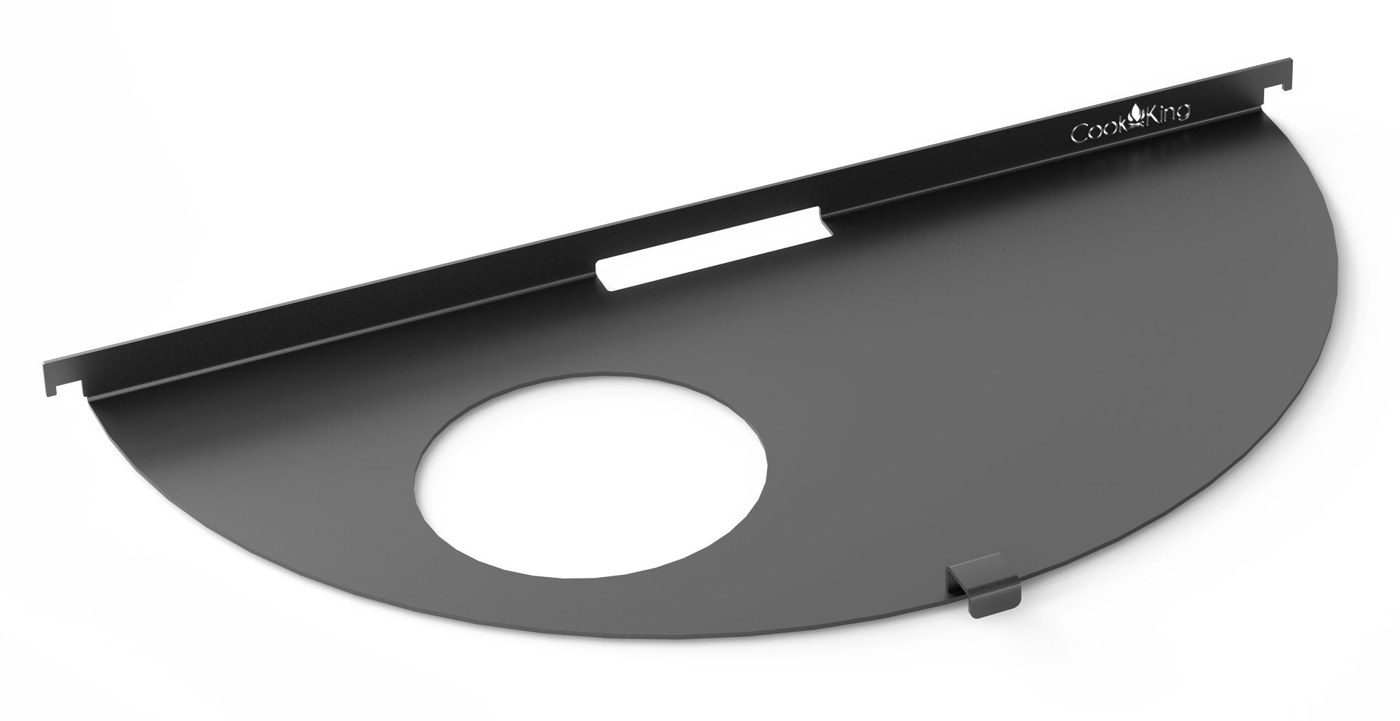 Cook King Semi-circular grill plate 78 cm for an 80 cm Fire Bowl, studio detail shot 3