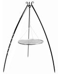 Cook King 200 cm Tripod with 50 cm Stainless Steel Grate on a white background