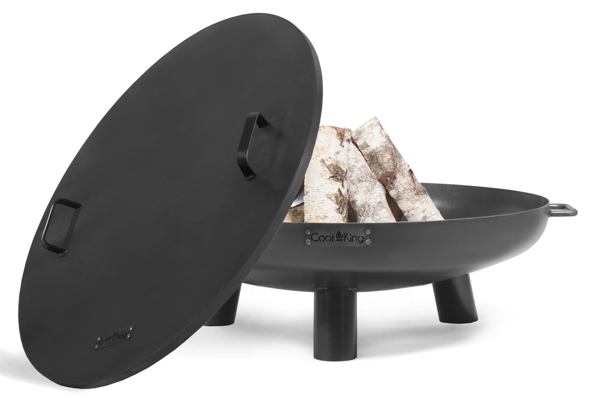Cook King Set: Fire Bowl BALI 70 cm with Lid 70.5 cm, studio detail shot 10