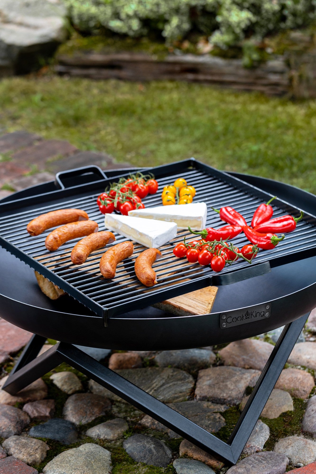 Cook King Santiago 60cm Fire Bowl, outdoor lifestyle shot 6