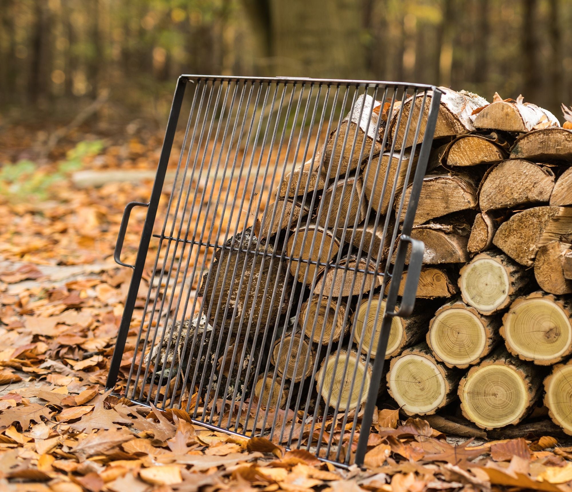 Cook King 58x58 cm Natural Steel Grate for 80 cm and 70x70cm Fire Bowl, outdoor lifestyle shot 3