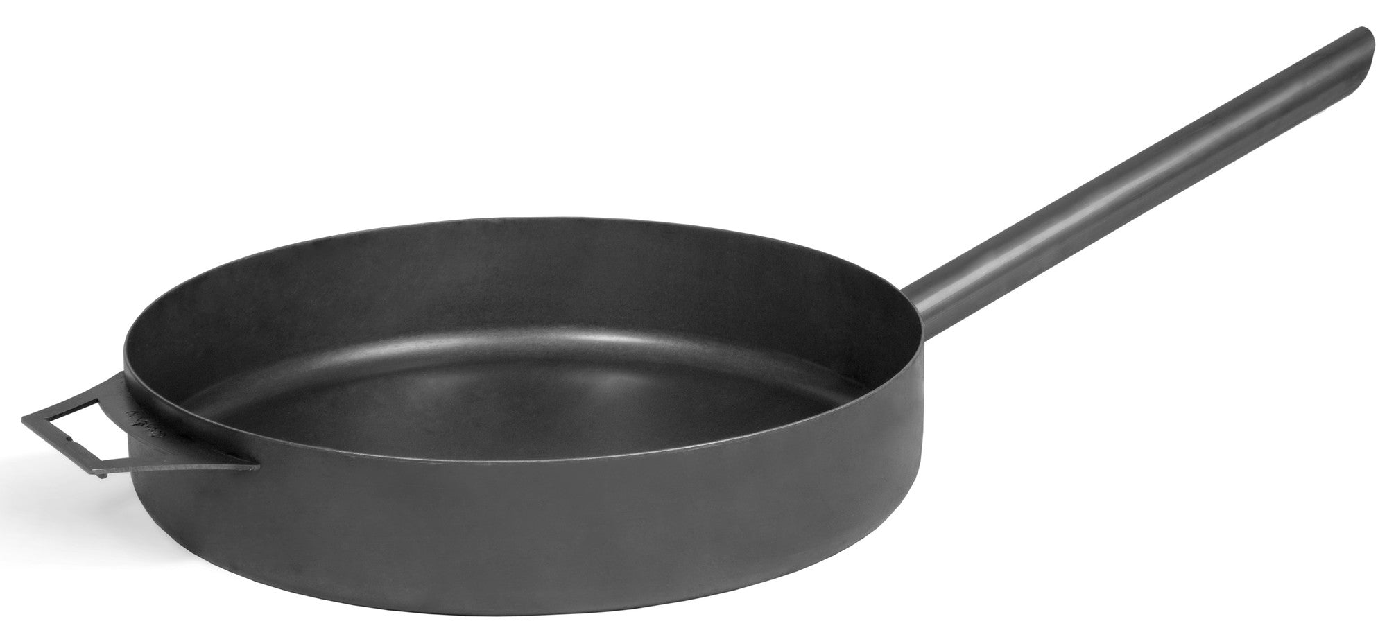 Cook King 50cm Natural Steel Pan with Long Handle, studio detail shot 5