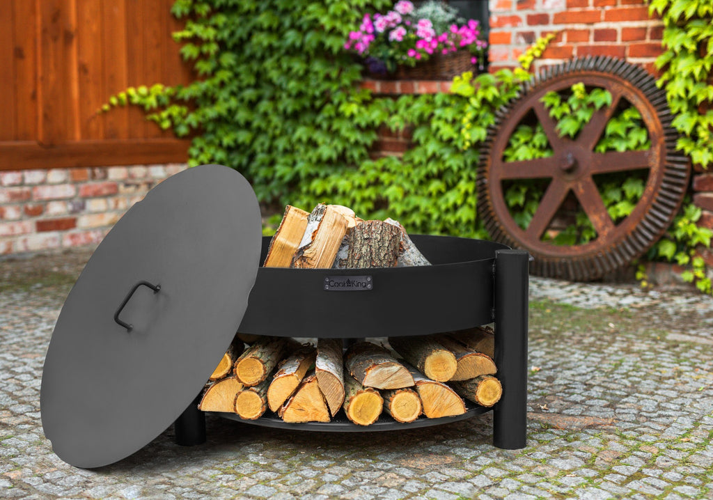 Cook King Montana 80cm Fire Bowl, outdoor lifestyle shot 7