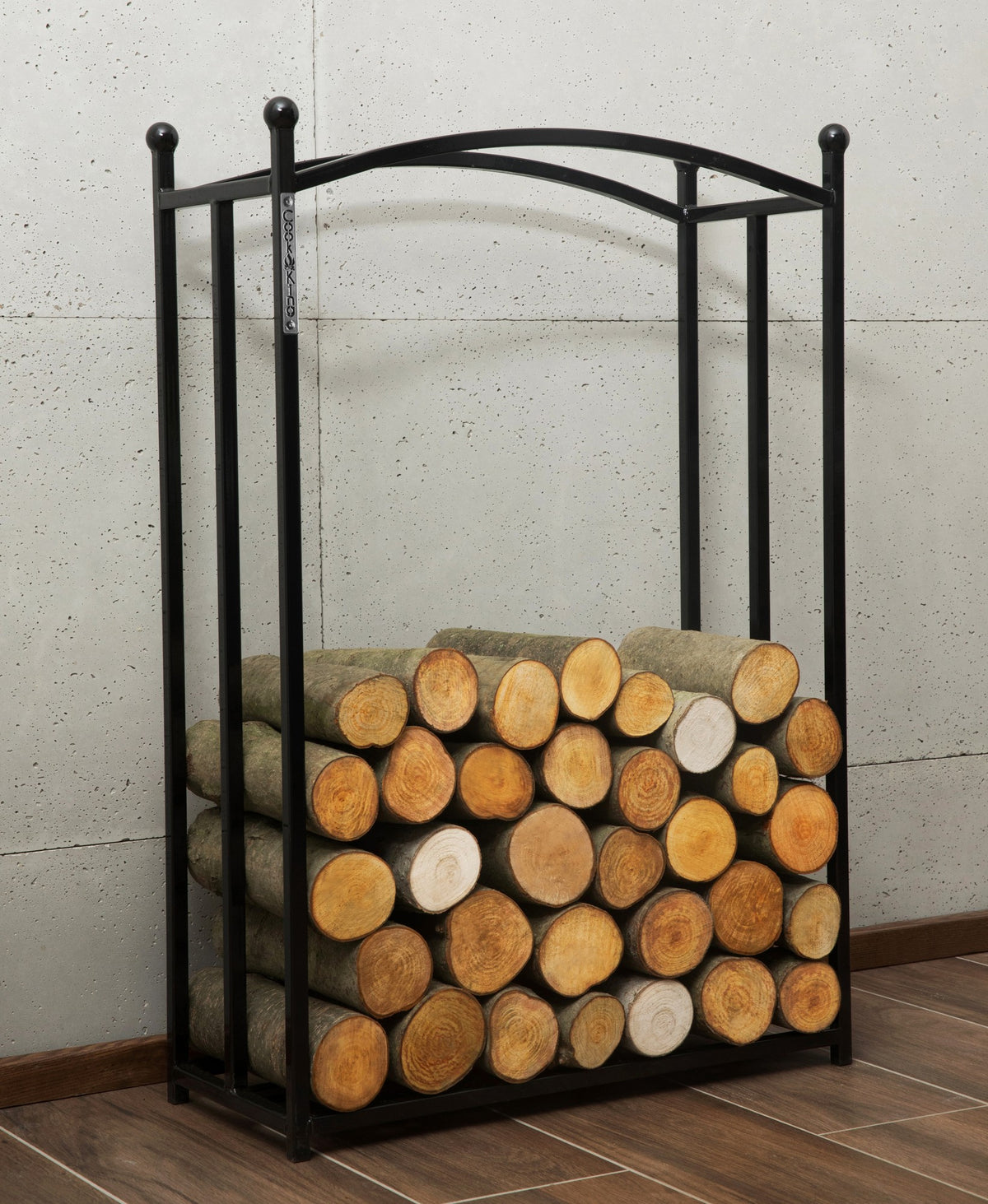 Cook King Wood Rack BERRY in an outdoor setting