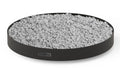 Cook King Round Decorative Stone Base for Fire Bowl 60 cm – Mobile Version with Lockable Castors on a white background