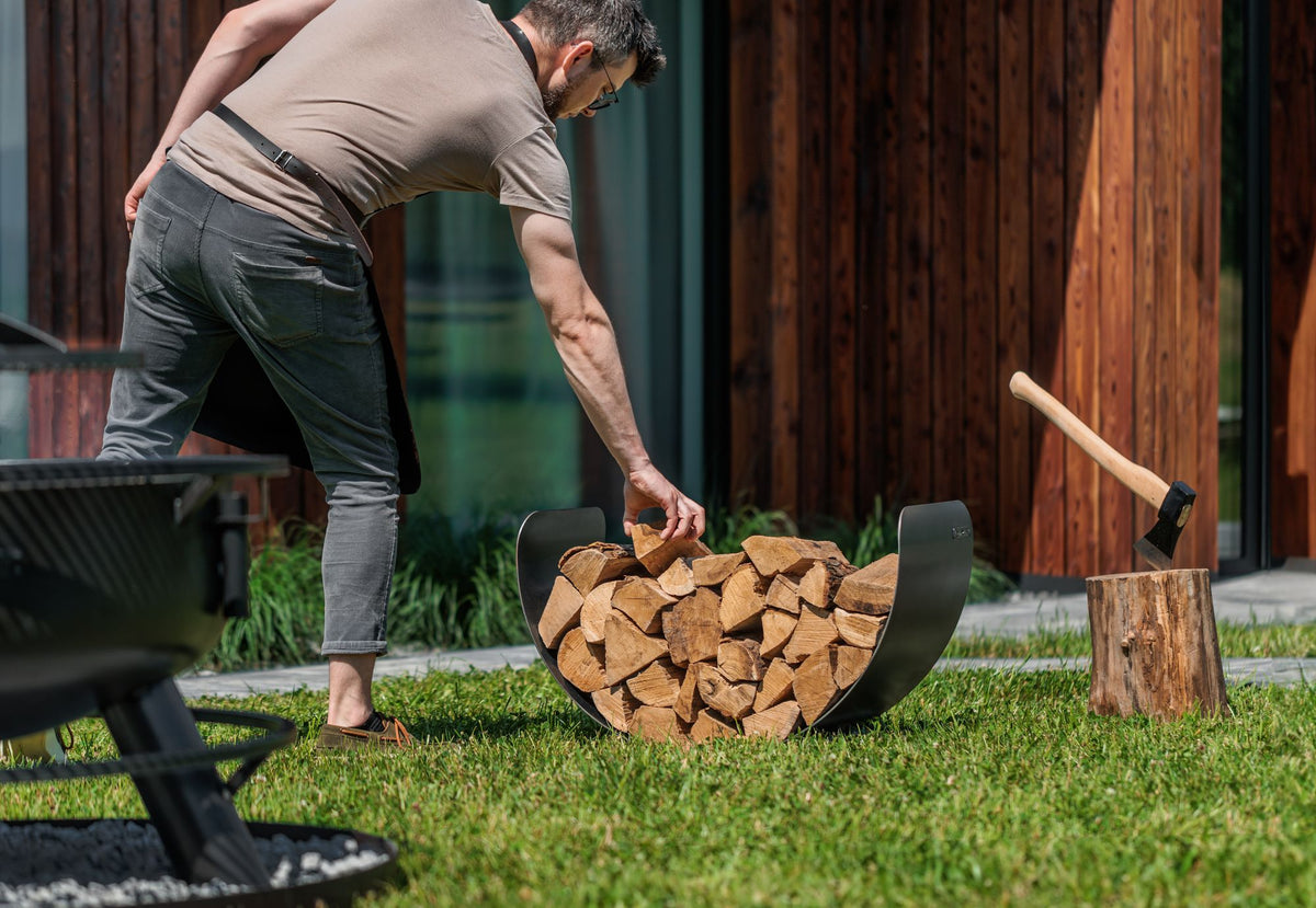 Cook King 60cm Wood Rack TURYN, outdoor lifestyle shot 5