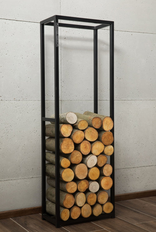 Cook King 120x40x20 cm Wood Rack CORNEL in an outdoor setting
