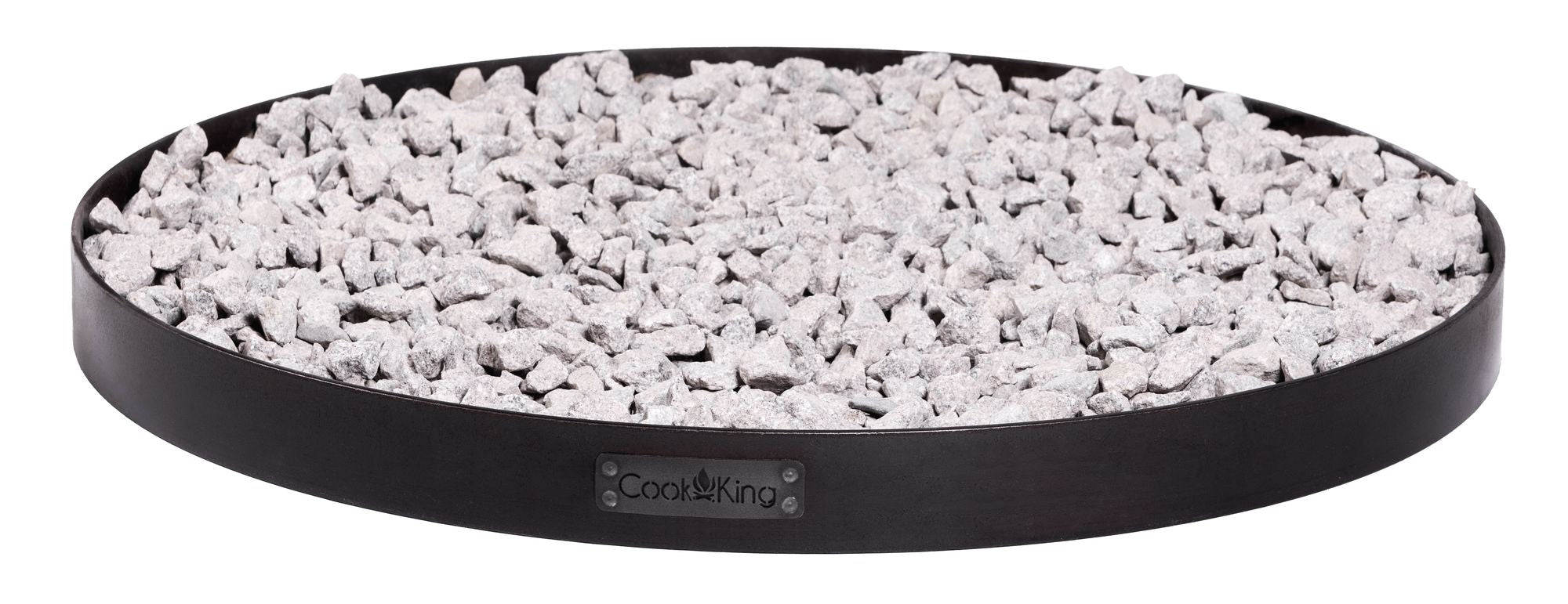 Cook King Round Fire Bowl Base For Decorative Stones 80 cm, studio detail shot 2
