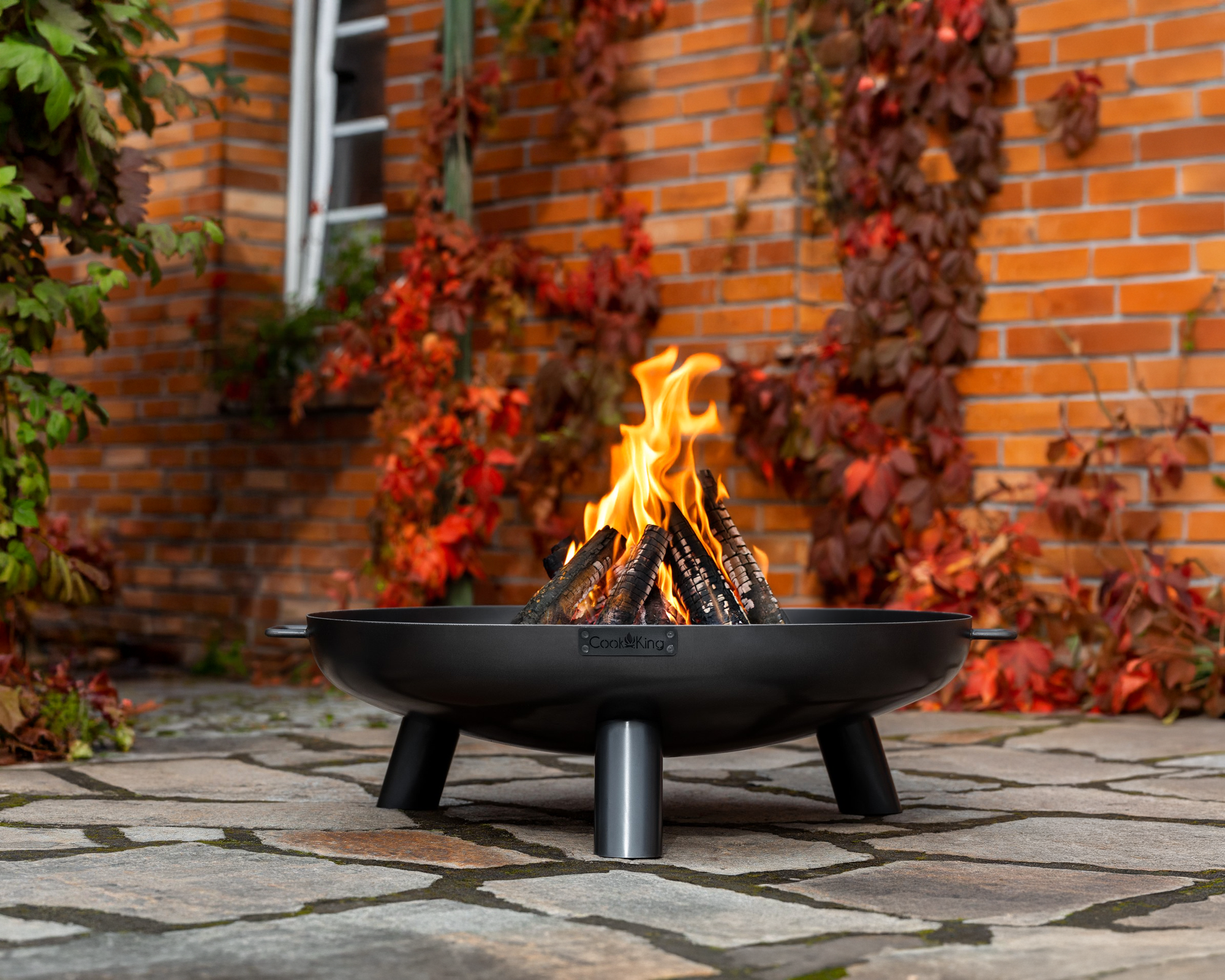 Cook King Bali 60cm Fire Bowl, outdoor lifestyle shot 4