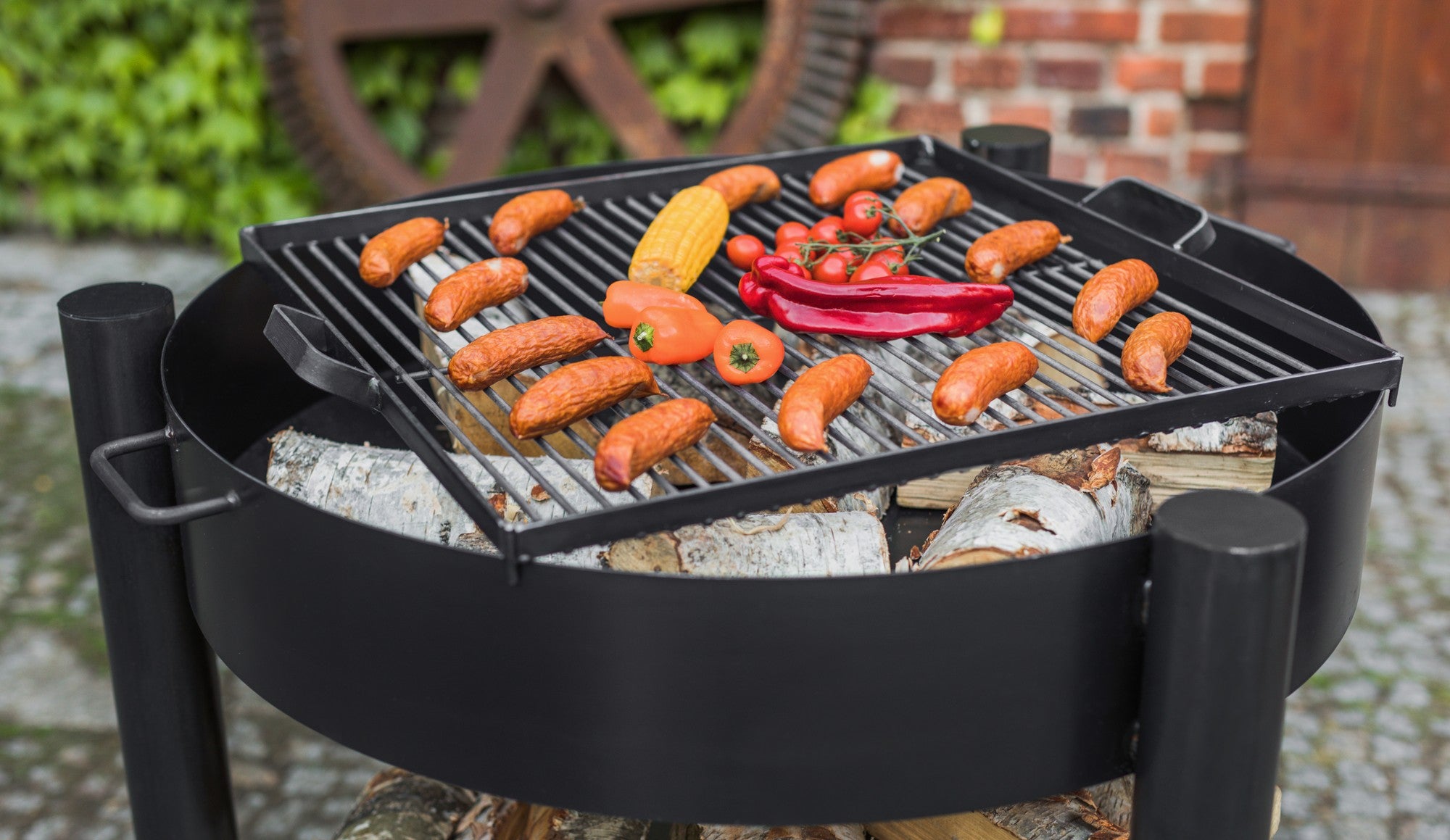 Cook King Montana 80cm Fire Bowl, outdoor lifestyle shot 6