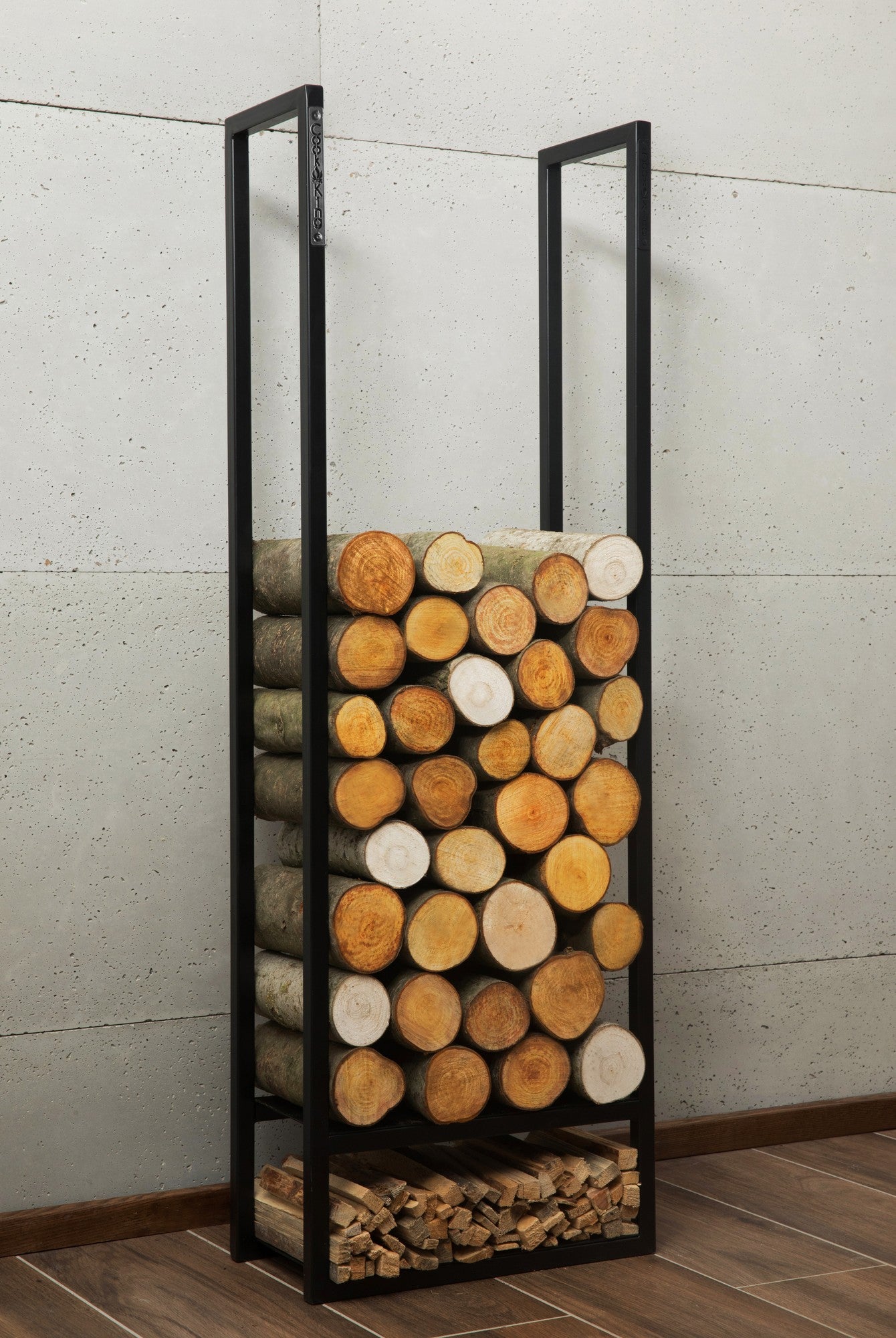 Cook King 120x40x20 cm Wood Rack ATOS in an outdoor setting