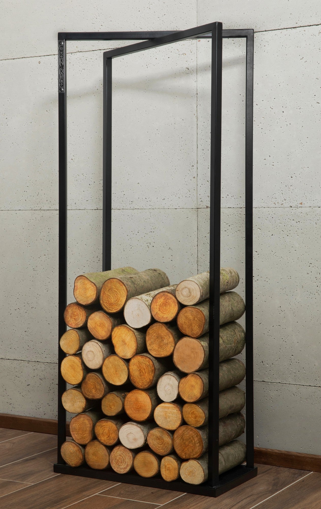 Cook King 120x40x20cm Wood Rack LUIS in an outdoor setting