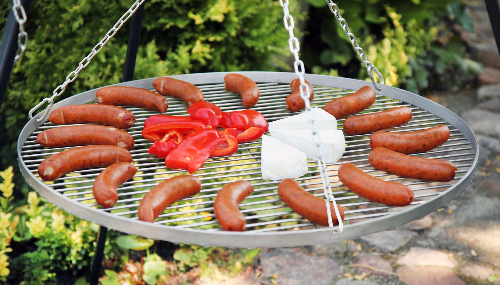 Cook King 50 cm Stainless Steel Grate, outdoor lifestyle shot 3