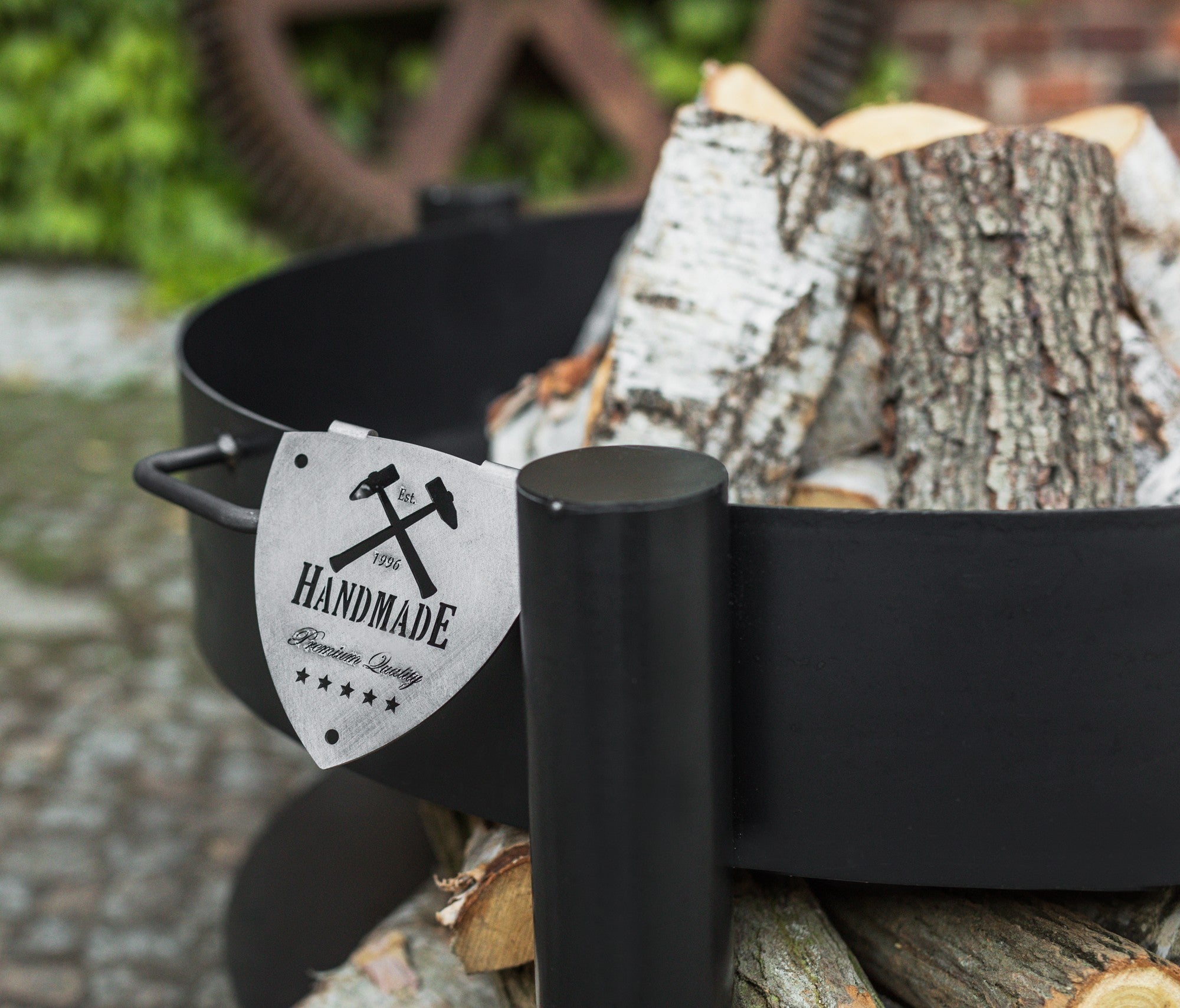 Cook King Montana Tall 80cm Fire Bowl, outdoor lifestyle shot 4