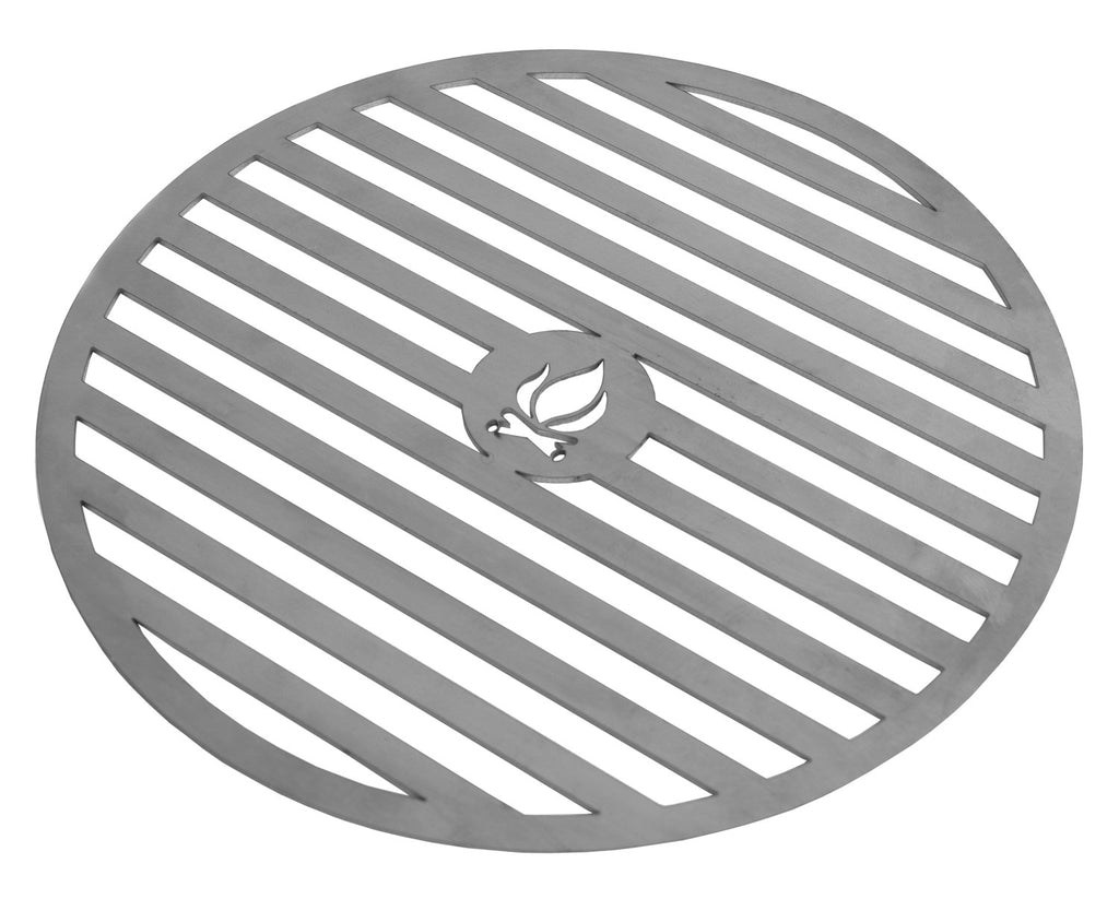Cook King 82 cm Stainless Grill Plate for Fire Bowl with 37 cm Grate, studio detail shot 3