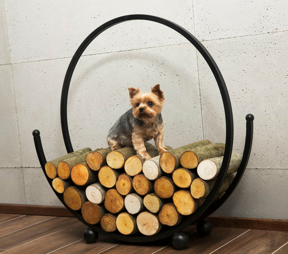 Cook King 80cm Wood Rack SPIRAL, outdoor lifestyle shot 7