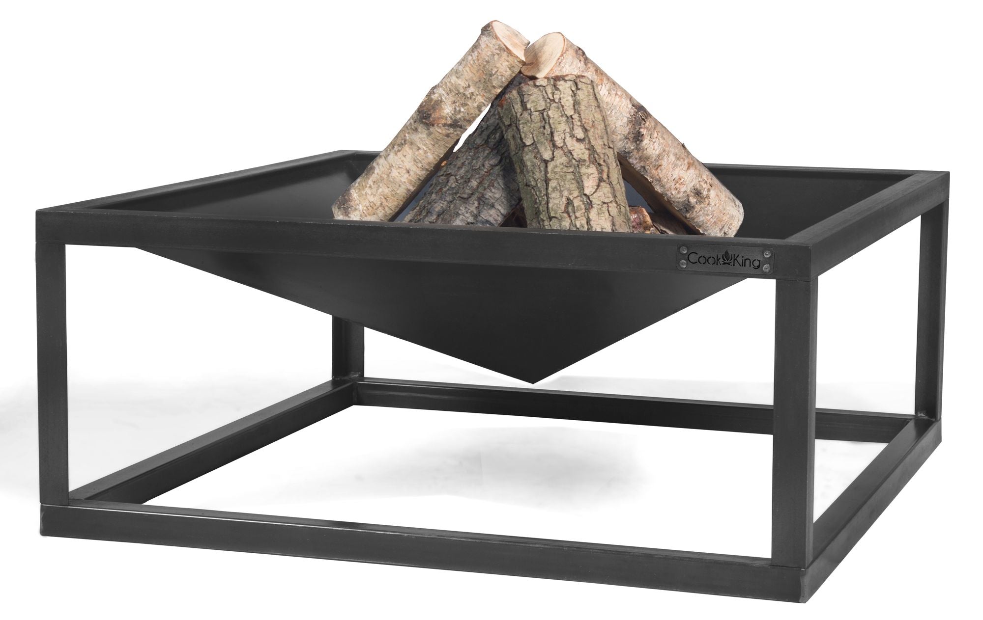 Cook King Square 70x70cm Fire Bowl on a white background