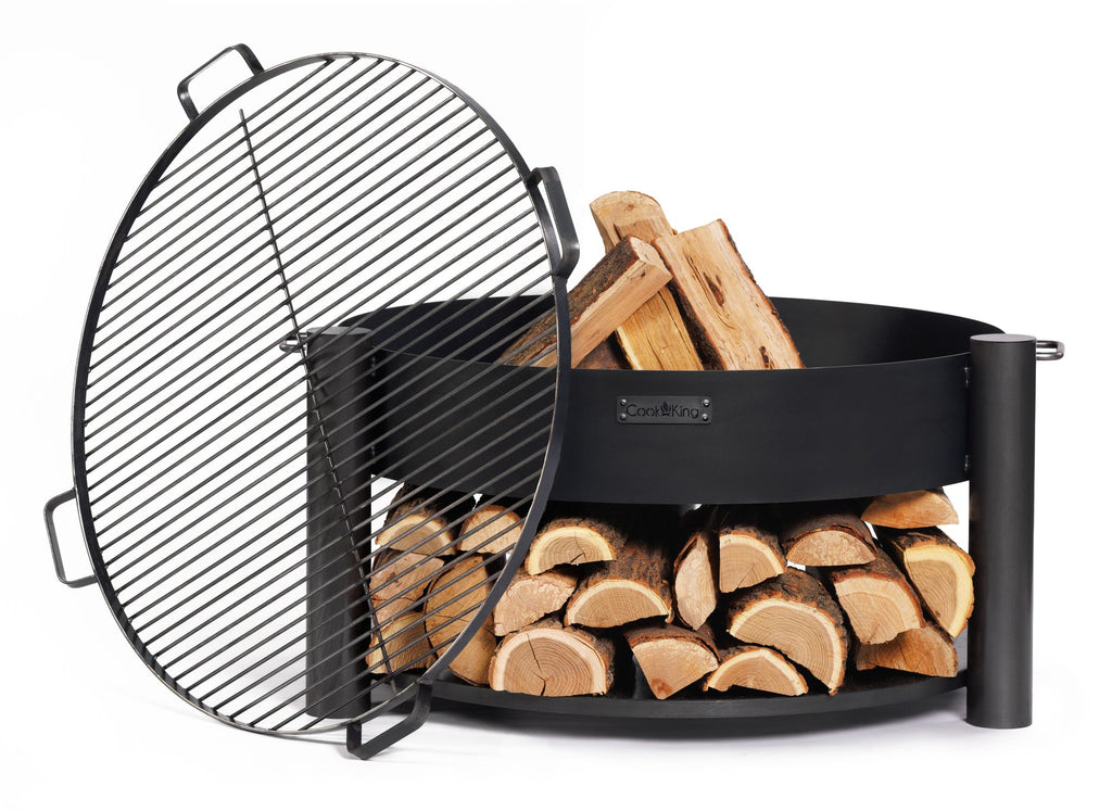 Cook King Montana 80cm Fire Bowl, studio detail shot 9