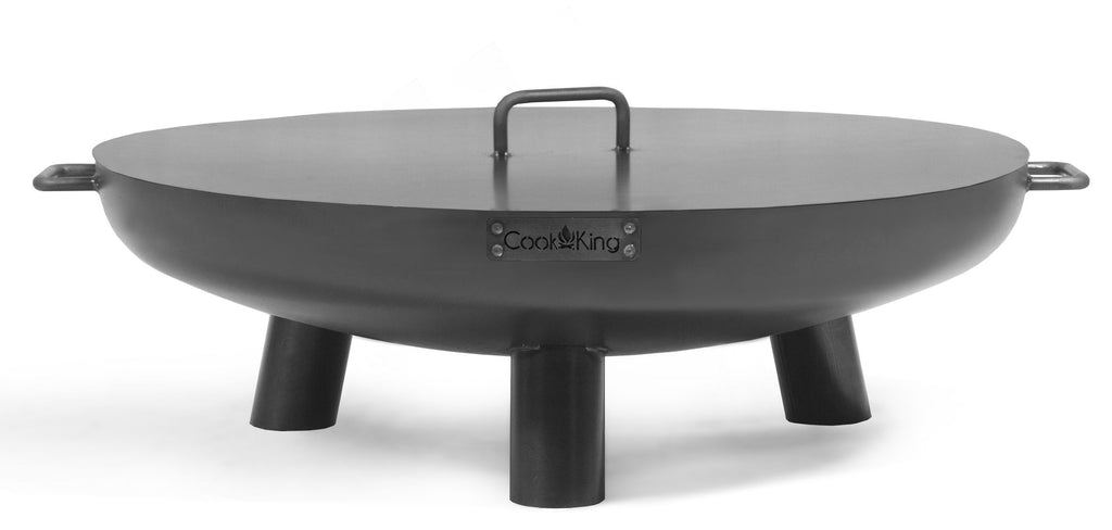 Cook King Set: Fire Bowl BALI 60 cm with Lid 60.5 cm, studio detail shot 9