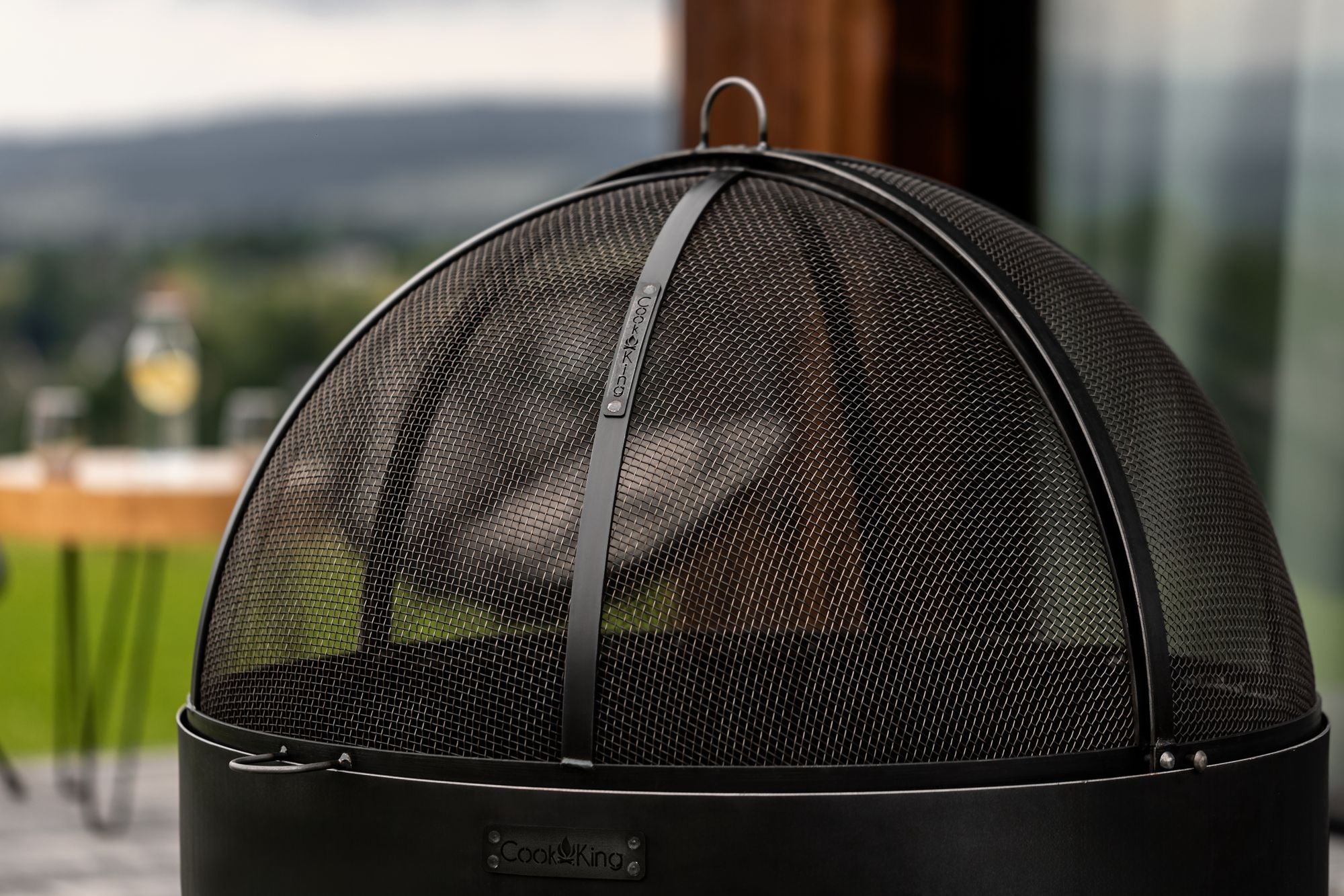 Cook King Palermo XXL 60cm Fire Bowl, outdoor lifestyle shot 4
