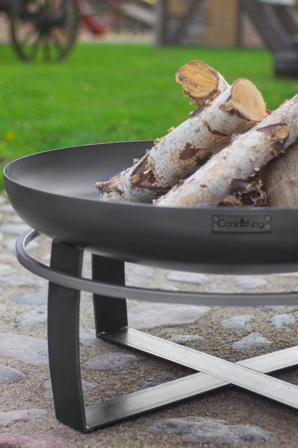 Cook King Viking 70cm Fire Bowl, outdoor lifestyle shot 5