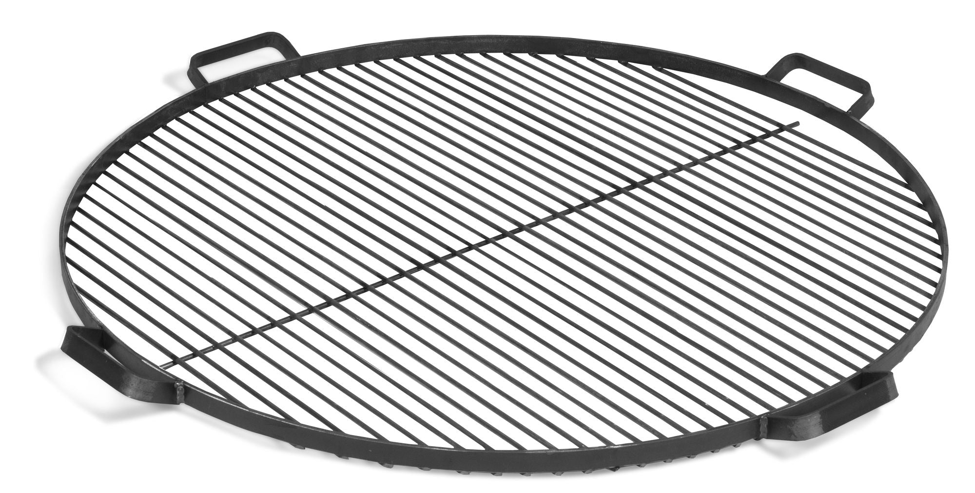 Cook King 70 cm Natural Steel Grate with 4 Handles For Fire Bowl on a white background