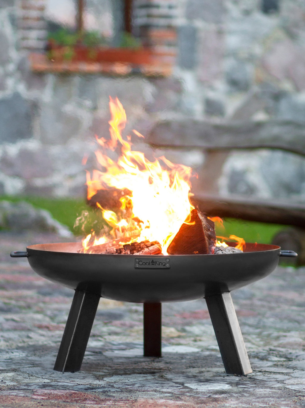 Cook King Polo 70cm Fire Bowl, outdoor lifestyle shot 7